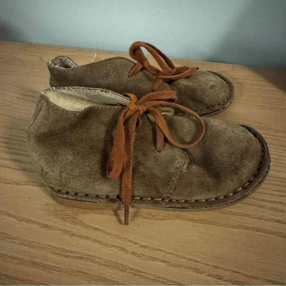 Ralph Lauren Brown Suede Lace Up Boots Size 9 Toddler